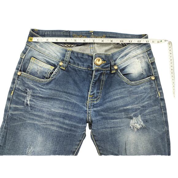 Ruba Cuori Faded Women's Jeans Size S Pistol leg Denim light Blue - Picture 2 of 11